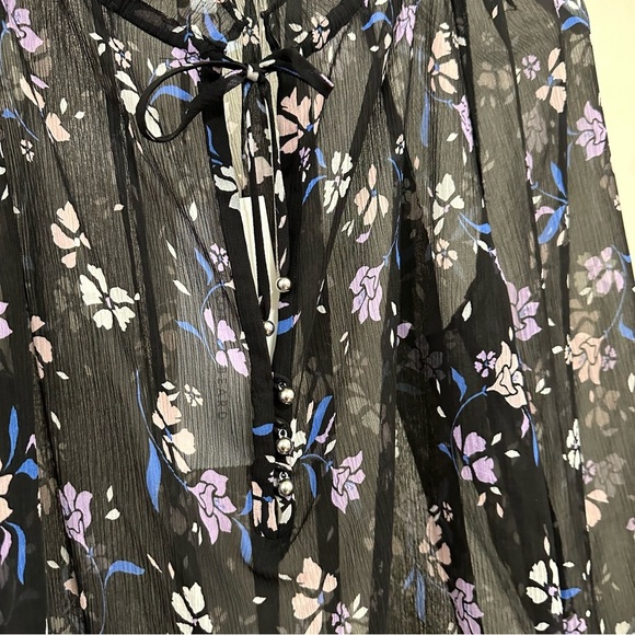 Veronica Beard Antonette Top in Black - Picture 10 of 15